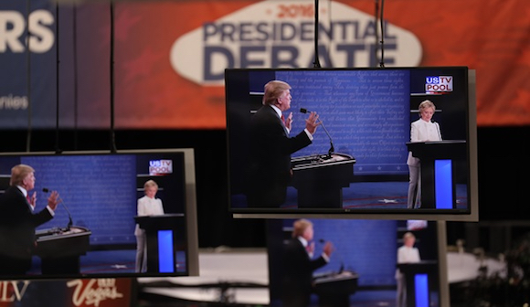 米大統領選でのテレビ討論会と支持率の関係