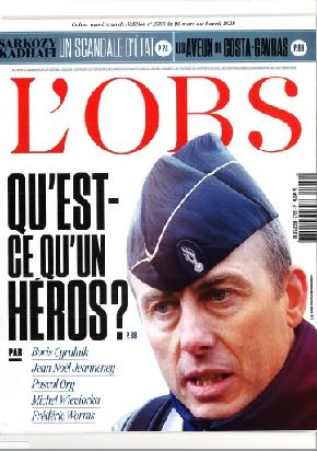 左派系週刊誌「ヌーヴェル・オプセルヴァトール」も表紙にベルトラム中佐の写真を掲げて敬意を表した