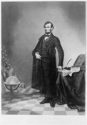 写真・図版 : 1865年に制作されたとみられる「リンカーンの」肖像画（アメリカ議会図書館ウェブサイトより。http://www.loc.gov/pictures/item/2003654314/）