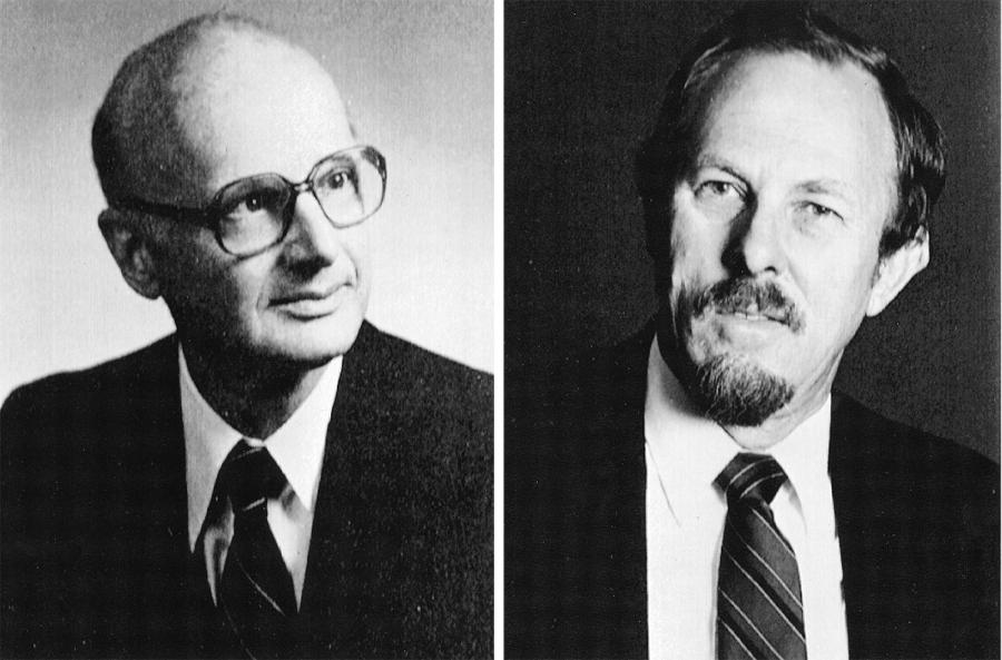 写真・図版 : 金融工学を開拓したハリー・マーコビッツ（左）とウィリアム・シャープ