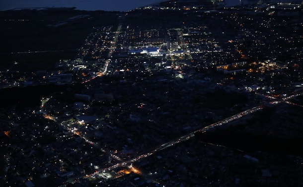 写真・図版 : 千葉県袖ケ浦市付近の停電＝2019年9月12日