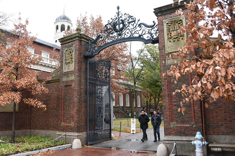写真・図版 : ハーバード大学＝2018年、米国マサチューセッツ州ケンブリッジ、鵜飼啓撮影 