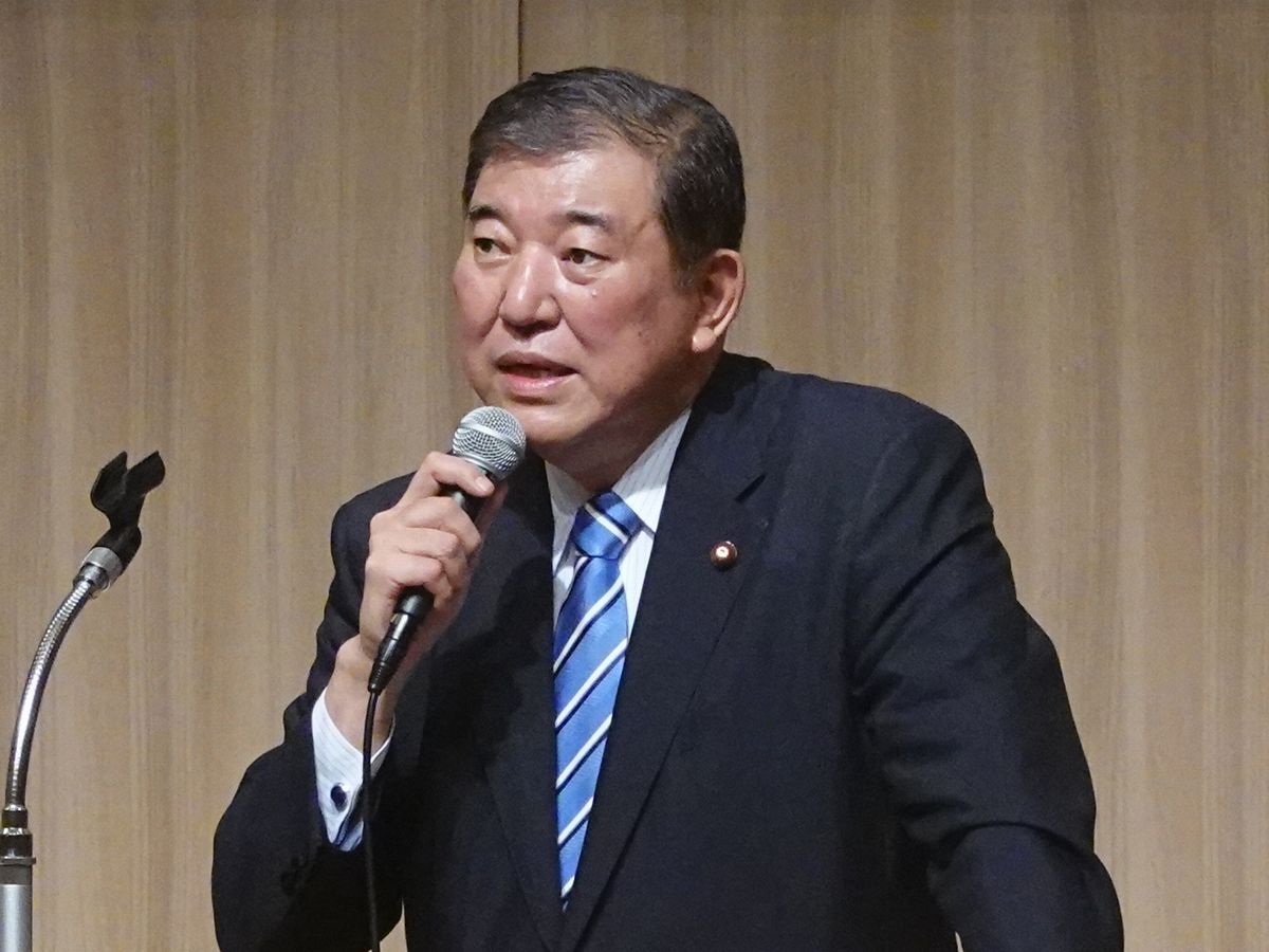 写真・図版 : 石破茂・元防衛相=7月、札幌市。朝日新聞社
