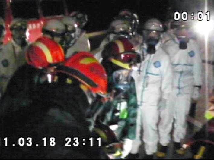 写真・図版 : 2011年の福島第一原発事故で筆者は、特殊災害支援アドバイザーとして現地に随行した（筆者提供）