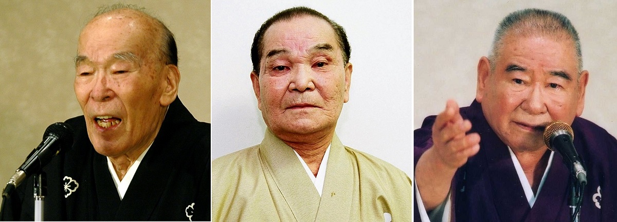 写真・図版 : （左から）五月一朗、東家三楽、玉川桃太郎