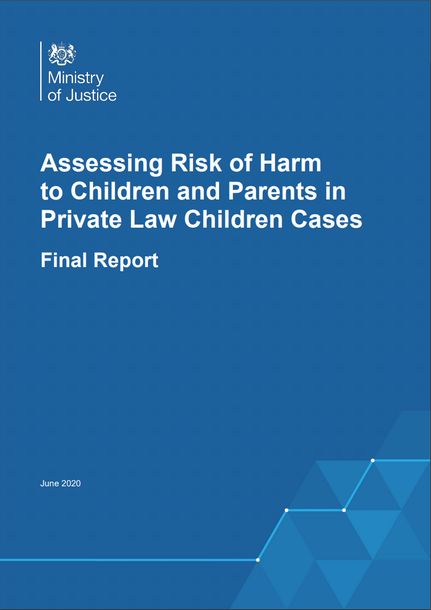 写真・図版 : イギリス司法省の報告書“Assessing Risk of Harm to Children and Parents in Private Law Children Cases”