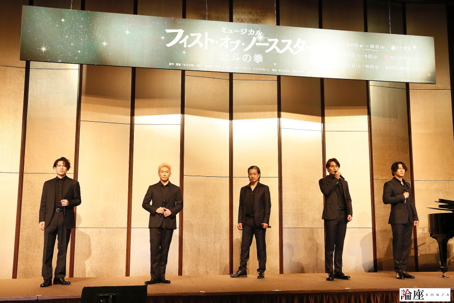 左から、百名ヒロキ、一色洋平、川口竜也、加藤和樹、小野田龍之介=中村嘉昭 撮影
