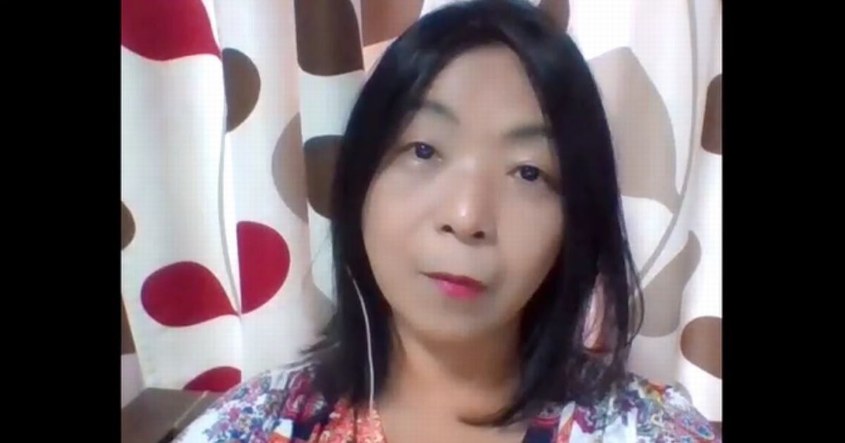 写真・図版 : インタビューにこたえる伊藤和子さん（Zoomの画面から）