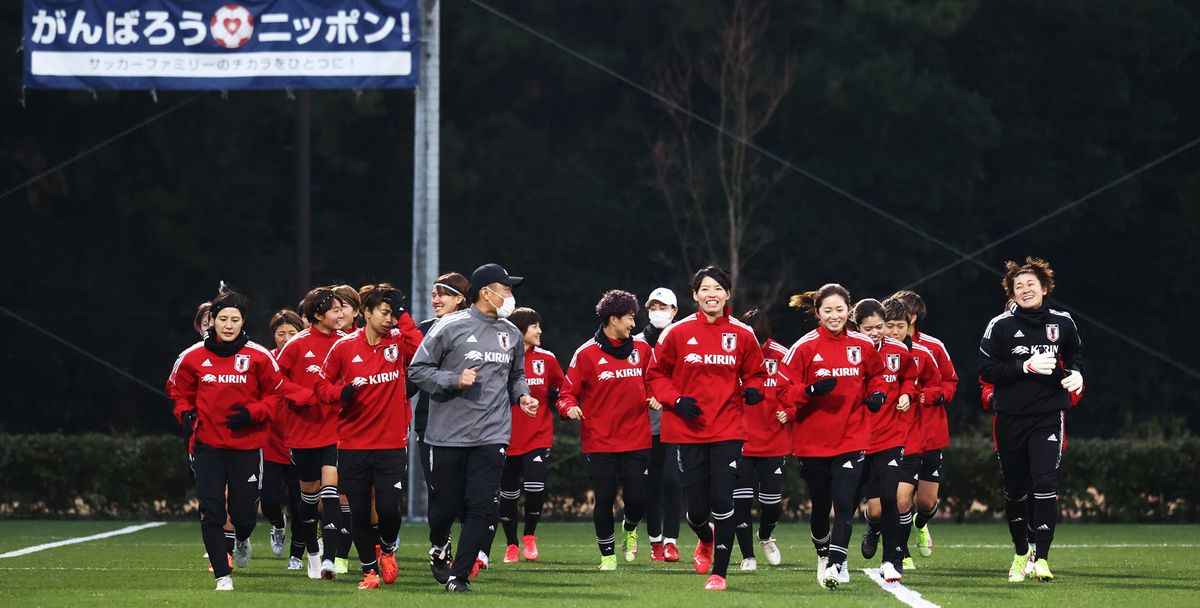 写真・図版 : AFC女子アジアカップに向けて始動したなでしこジャパン＝2022年1月11日、JFAのインスタグラム公式アカウントから