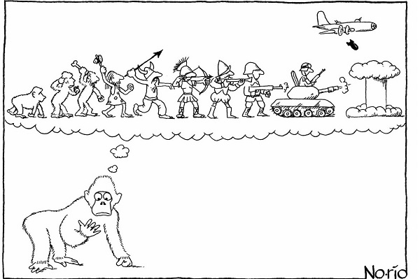 写真・図版 : 2005年のダボス会議のために描いた漫画
