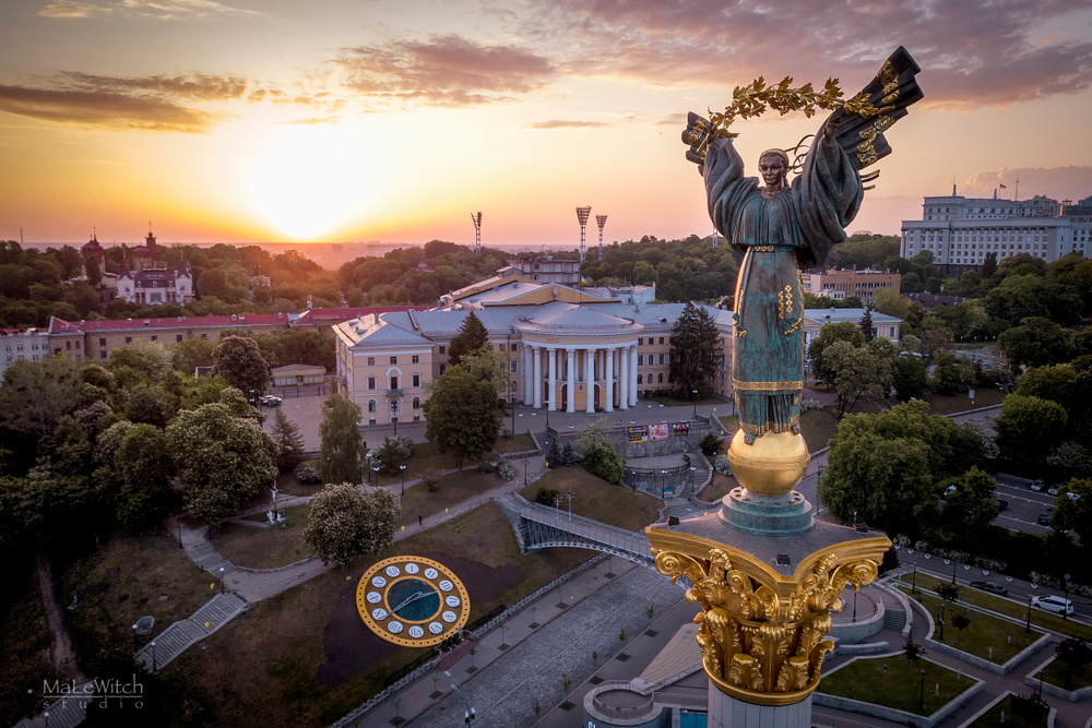 侵攻を受ける前のウクライナの首都キエフ　MaxxjaNe/shutterstock.com