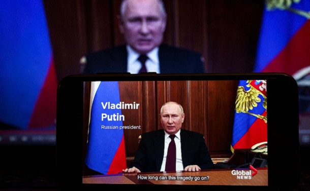 写真・図版 : ロシアのプーチン大統領（Rokas Tenys/Shutterstock.com）
