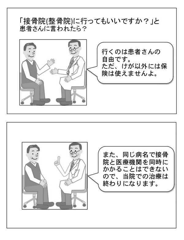 写真・図版 : 「医師のための保険診療基礎知識（2019年改訂）：医業類似行為関連Q&A」（日本整形外科学会）より